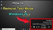 How To Remove Test Mode Windows 10 Watermark | Disable Test Mode Windows 10 | Win 10 Test Mode Off |