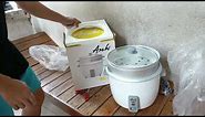 unboxing asahi rice cooker from shopee