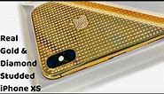 Real Gold iPhone Xs & Apple watch | Diamond studded iPhone