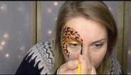 leopard/ cheetah print Face Painting tutorial