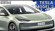 2025 Tesla Model 2 Hatchback Concept - Rendering | SRK Designs