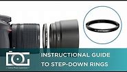 Step Down Ring | How to Use a Step Down Adapter Ring for DSLR Camera Lenses | Video Tutorial