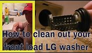 How to clean out an LG washer - And fix not draining issues