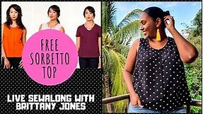 FREE COLETTE PATTERNS SORBETTO TOP | Live sewalong with Brittany Jones