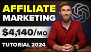 Affiliate Marketing Tutorial For Beginners 2024 (Step by Step Using AI)