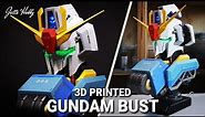 HOW I DESIGNED THE ZETA GUNDAM BUST | 100% 3D printed Gundam Bust with open hatch design