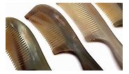One&One Fine Tooth Bone Horn Comb - Buffalo Bone Comb for women hair.
