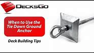 When To Use Our Tie Down Ground Anchor