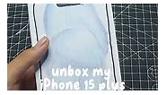 paper iPhone 15 plus unboxing #diy #papersquishy #asmr #iPhone