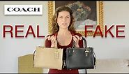 Real vs Fake Coach Rogue 25 Bag. How to spot fake Coach handbags and purses