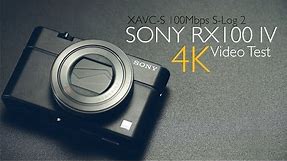 Sony RX100 IV M4 Video Test (Shot it in 4K)