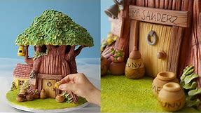 Winnie the Pooh Tree House Cake | AMAZING Tree Cake Tutorial