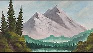 Trying a Bob Ross Painting in Watercolor - Towering Peaks | Bob Ross | Watercolor