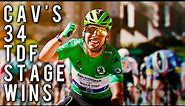 All of Mark Cavendish's 34 Stage Wins at The Tour de France