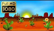 Cartoon background - Desert.