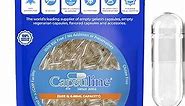 Capsuline Size 0 Empty Gelatin Capsules, Clear - 1000 Count | Gluten Free, Kosher, Non-GMO Certified | Pure Bovine Pill Caps for DIY Supplement Filling
