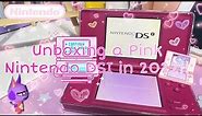 Unboxing a Pink Nintendo DSI in 2022! || unbox with me 💝 || purr cats gameplay 🎮