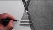 How to Draw Steps in 1-Point Perspective Easy: Narrated