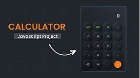 How to make a Calculator using HTML CSS JavaScript