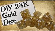 How to Make Your Own Dice Set | 24k Gold RPG Dice