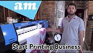 Start a Printing Business with Large Format Printer for ECO-Solvent, UV and Sublimation Printing