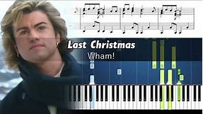 Wham! - Last Christmas - Piano Tutorial with Sheet Music