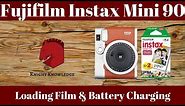 Fujifilm Instax Mini 90 - Loading film and Battery Charging