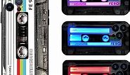 Compatible iPhone 11 Pro Max Luminous Case for，Retro Cassette Tape Shockproof Music Phone Case Bumper Tempered glass Protective Cover，Case Specially Designed for Cool，Send Tempered Film (Cassette)