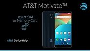 Learn How to Insert SIM and Memory Card on your AT&T Motivate™ | AT&T Wireless