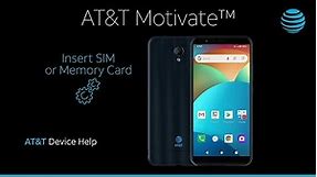 Learn How to Insert SIM and Memory Card on your AT&T Motivate™ | AT&T Wireless