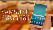 Samsung Galaxy J7 Pro, Galaxy J7 Max First Look | Mid-Range Smartphones with Samsung Pay, Pay Mini