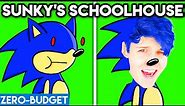 SUNKY'S SCHOOLHOUSE WITH ZERO BUDGET! (Funny Sunky Sonic Parody by LANKYBOX!)