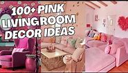 100+ Pink Living Room Decor Ideas and Inspirations. How to Decorate Living Room with Pink?
