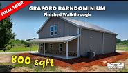 800 sqft. Graford Barndominium Home Tour | Texas Best Construction