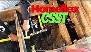 How to connect homeflex csst gas pipe to the main gas line.
