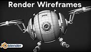 How to Render Wireframe Previews in Blender (Tutorial)