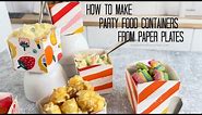 How to Make Party Food Containers From Paper Plates