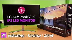 LG 24MP88HV-S 24 Inch IPS LED Monitor (Unboxing / Setup / Review) Best for multipurpose 😍