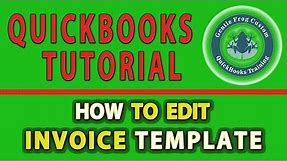 How to Edit Invoice Template in QuickBooks Desktop