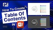 How to Create Table of Contents in PowerPoint | PoweredTemplate.com