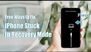 Top 5 Ways to Fix iPhone Stuck in Recovery Mode (iOS 17/16 Supported)
