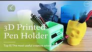 Cool 3d prints for beginners 2021 | 3D printed Pen holder top 5 functional Office supplies