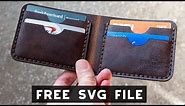 Make A Laser Cut Bi-Fold Leather Wallet (FREE SVG PATTERN) | Glowforge Project