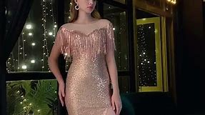 Sparkly Rose Gold Evening Dresses 2020 | Glitzernden Rose Gold Abendkleider 2020