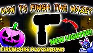 HOW TO FINISH THE MAZE IN FIREWORKS PLAYGROUND?!
