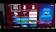 How to Find/Fix "AV" Input on Roku TV/Smart TV EASY FIX!!!