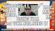 Windows 11 Hello Facial Recognition on Mac Mini M1 Using UTM