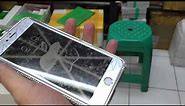 Bumper iphone 6+ blink2 swaroski 3 line & tempered glass model diamond silver