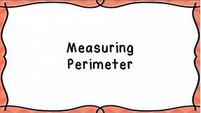 Measuring Perimeter - Mr. Pearson Teaches 3rd Grade