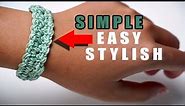 Crochet Bracelet (Easy Tutorial for Beginners)